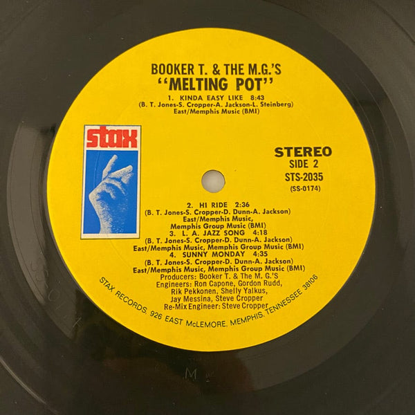 Used Vinyl Booker T. & The M.G.'s – Melting Pot LP USED VG++/VG+ J021924-10