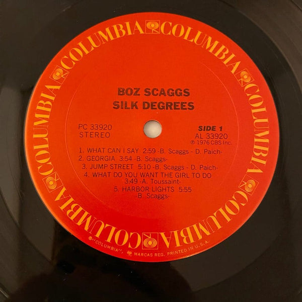 Used Vinyl Boz Scaggs – Silk Degrees LP USED NM/VG+ J091723-24