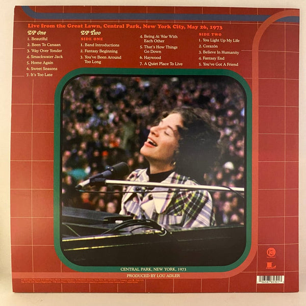 Used Vinyl Carole King – Home Again - Live From The Great Lawn, Central Park, New York City, May 26, 1973 2LP USED NM/NM Etched Side B J073123-03