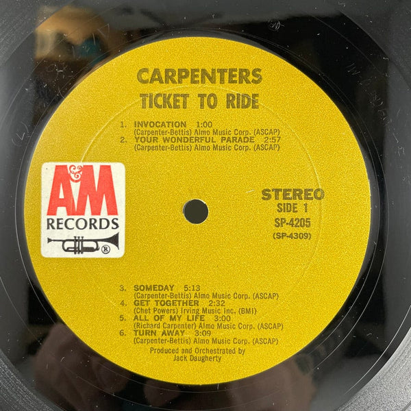 Used Vinyl Carpenters - Ticket To Ride LP VG+/VG+ VINYL USED W051422-31