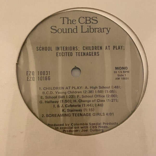 Used Vinyl CBS Sound Library 15LP Set USED VG++/NM Sound Effects J071224-01