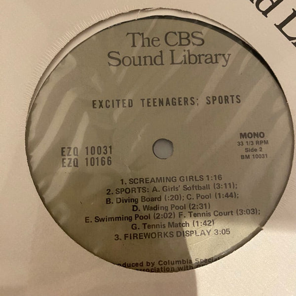 Used Vinyl CBS Sound Library 15LP Set USED VG++/NM Sound Effects J071224-01