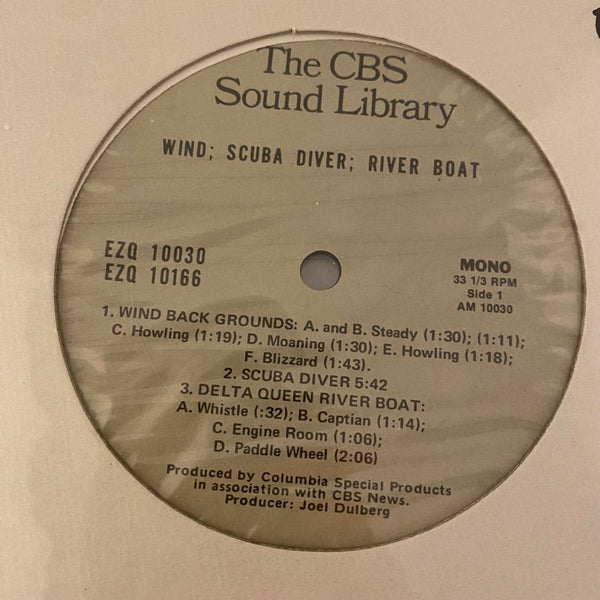 Used Vinyl CBS Sound Library 15LP Set USED VG++/NM Sound Effects J071224-01