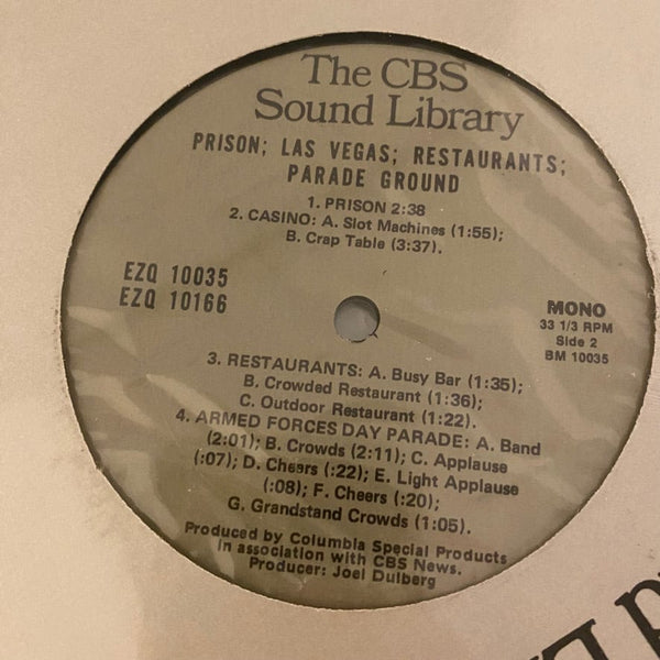 Used Vinyl CBS Sound Library 15LP Set USED VG++/NM Sound Effects J071224-01