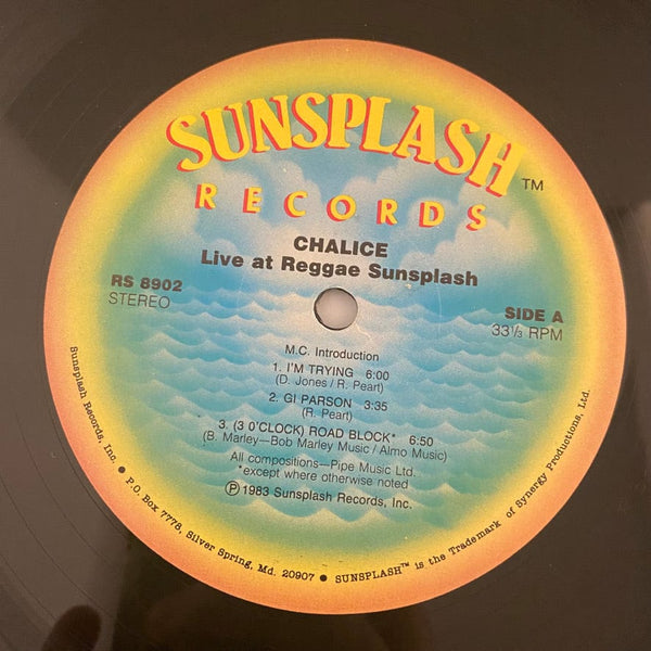 Used Vinyl Chalice - Live At Reggae Sunsplash LP USED VG++/VG++ J080722-15