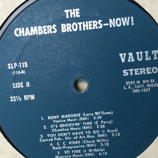 Used Vinyl Chambers Brothers - Now! Live LP VG-VG+ USED 12585