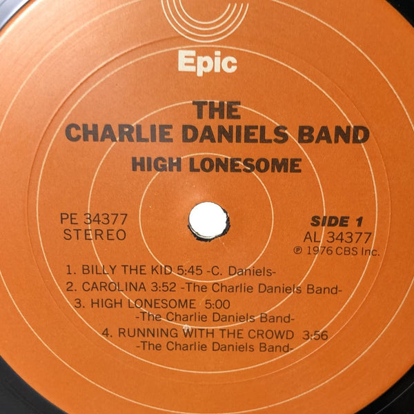 Used Vinyl Charlie Daniels Band - High Lonesome LP VG++-G USED V2 12437