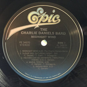 Used Vinyl Charlie Daniels Band - Midnight Wind LP NM-NM USED 6192