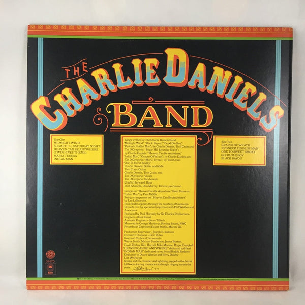 Used Vinyl Charlie Daniels Band - Midnight Wind LP NM-NM USED 6192