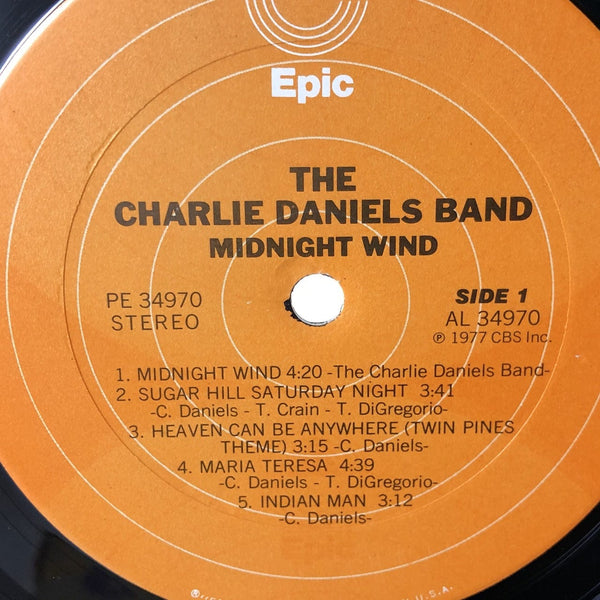 Used Vinyl Charlie Daniels Band - Midnight Wind LP VG++-VG USED V2 12434