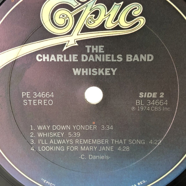 Used Vinyl Charlie Daniels Band - Whiskey LP NM-VG++ USED 12090