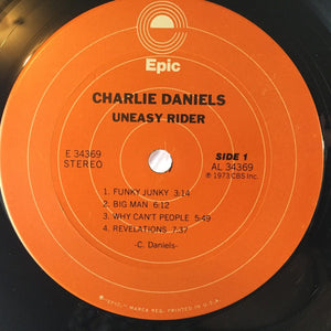 Used Vinyl Charlie Daniels - Uneasy Rider LP VG++-VG++ USED 6196