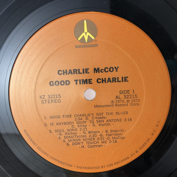 Used Vinyl Charlie McCoy - Good Time Charlie LP VG++-VG+ USED 9722