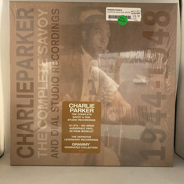 Used Vinyl Charlie Parker – The Complete Savoy And Dial Studio Recordings 1944-1948 10LP Box Set USED NOS STILL SEALED 180 Gram J101424-11