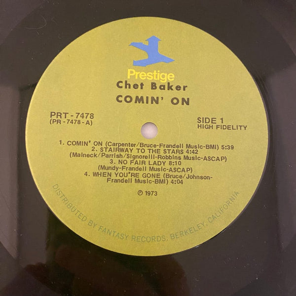 Used Vinyl Chet Baker Quintet – Comin' On With The Chet Baker Quintet LP USED NM/VG+ J070724-17