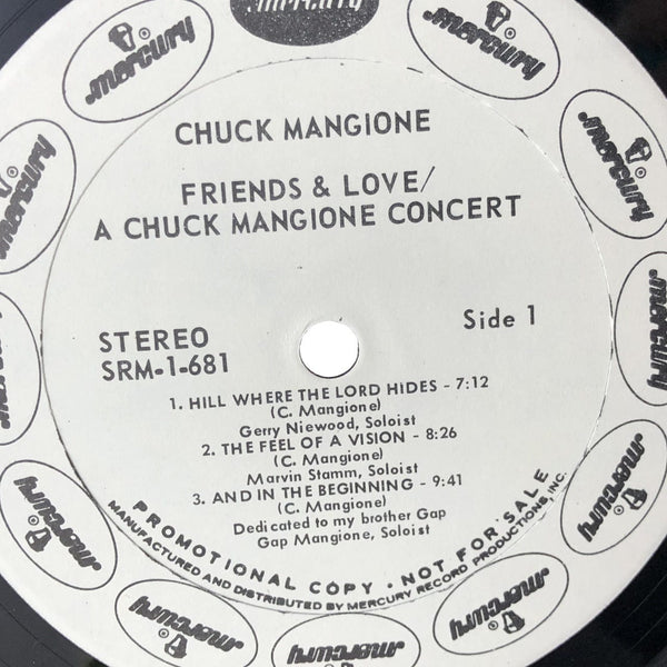 Used Vinyl Chuck Mangione - Friends & Love: A Concert LP Promo VG+-VG+ USED 12048