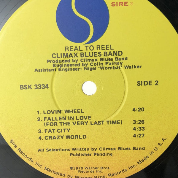 Used Vinyl Climax Blues Band - Real To Reel LP VG++-VG++ USED 11478