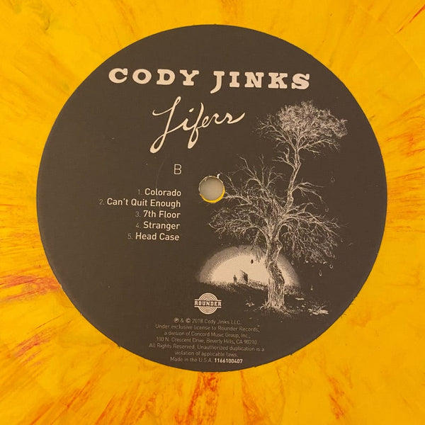 Used Vinyl Cody Jinks – Lifers LP USED NM/NM Numbered Yellow w/ Red Splatter Vinyl J083124-01