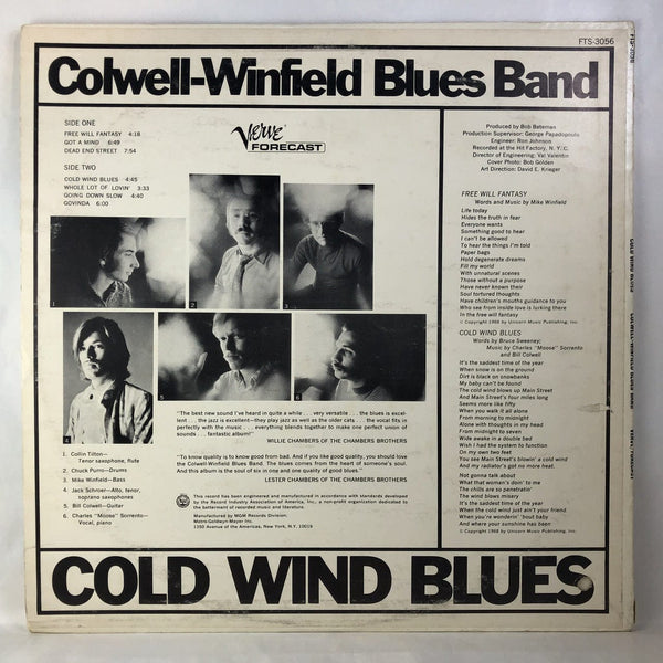 Used Vinyl Colwell-Winfield Blues Band - Cold Wind Blues LP VG++-VG+ USED 9711