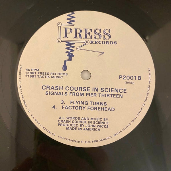 Used Vinyl Crash Course In Science – Signals From Pier Thirteen 12" USED VG+/VG+ J113023-02