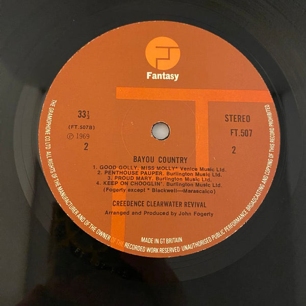 Used Vinyl Creedence Clearwater Revival – Bayou Country LP USED VG++/VG+ UK Pressing J040724-10