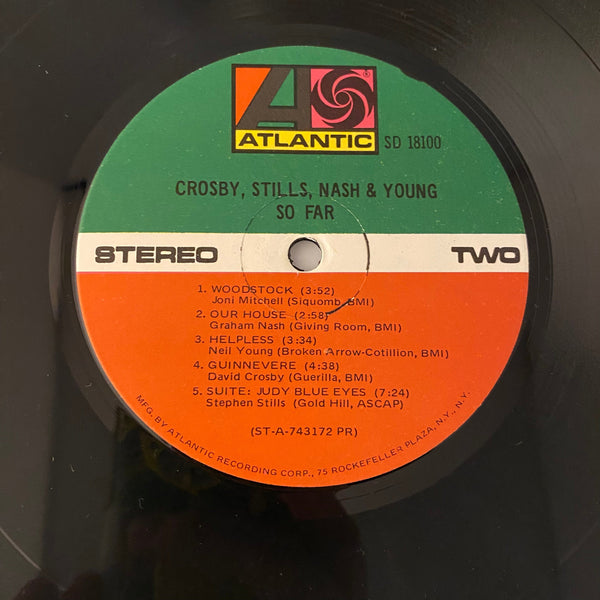 Used Vinyl Crosby, Stills, Nash & Young – So Far LP USED NM/VG+ 1974 Pressing J060224-05