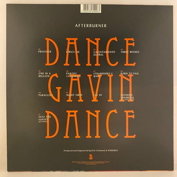 Used Vinyl Dance Gavin Dance – Afterburner LP USED NM/NM White/Black Swirl w/ Red & Yellow Splatter Vinyl J080723-01