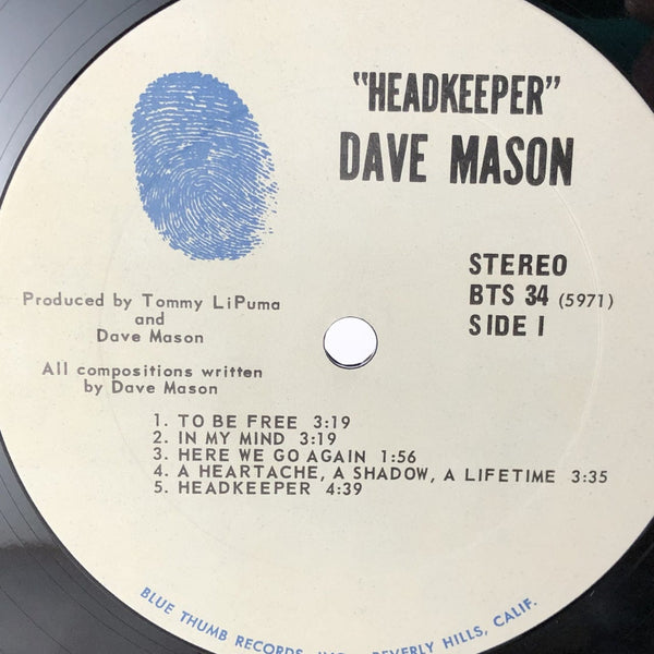 Used Vinyl Dave Mason - Headkeeper LP VG++-VG++ USED 12715