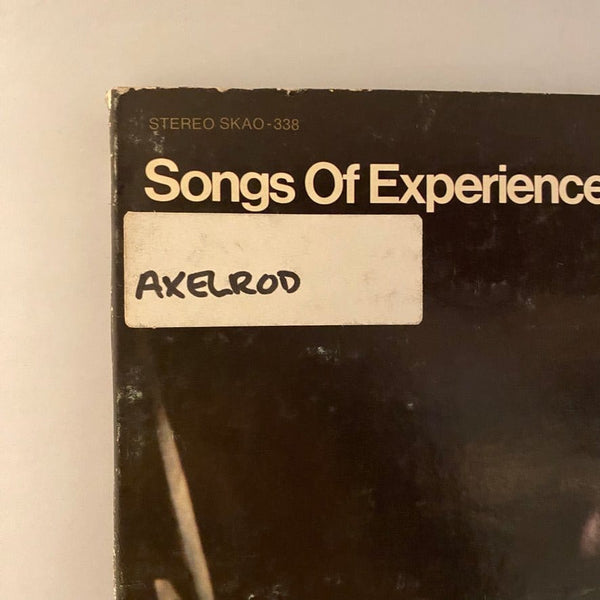 Used Vinyl David Axelrod – Songs of Experience LP USED VG/VG J120123-12