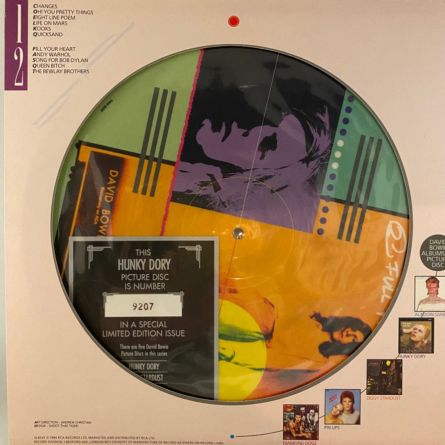 David Bowie – Hunky Dory LP USED VG++/VG++ Picture Disc – Hi