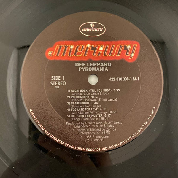 Used Vinyl Def Leppard – Pyromania LP USED VG++/VG++ 1983 Pressing J080224-07