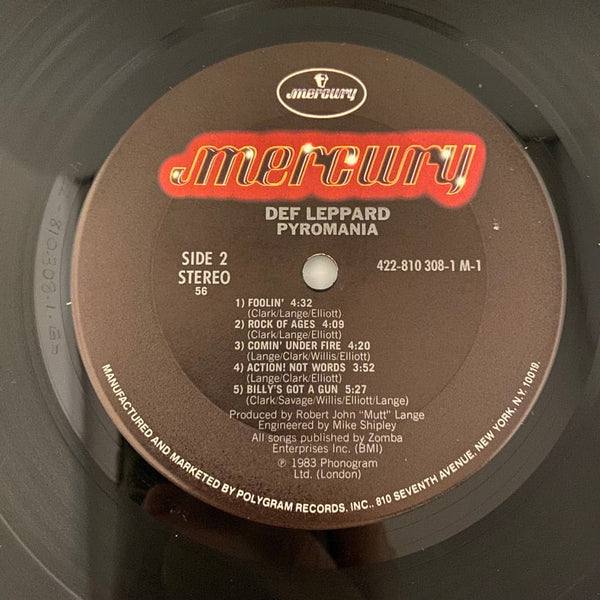 Used Vinyl Def Leppard – Pyromania LP USED VG++/VG++ 1983 Pressing J080224-07