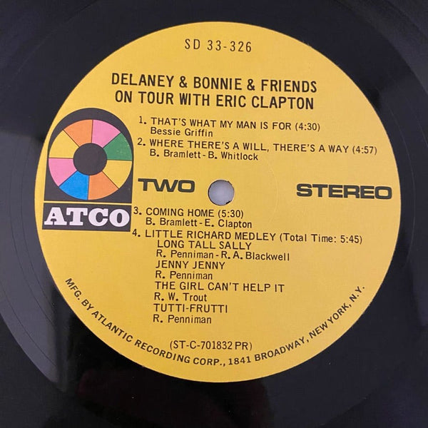Used Vinyl Delaney & Bonnie & Friends With Eric Clapton – On Tour LP USED VG++/VG+ J103023-06