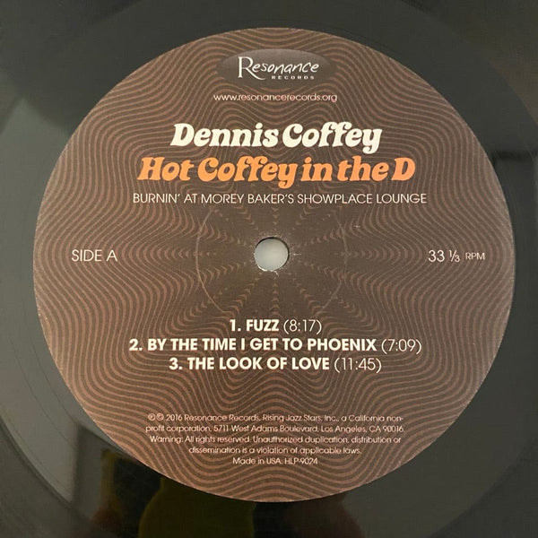 Used Vinyl Dennis Coffey – Hot Coffey In The D LP USED NM/NM Deluxe Numbered J102022-02