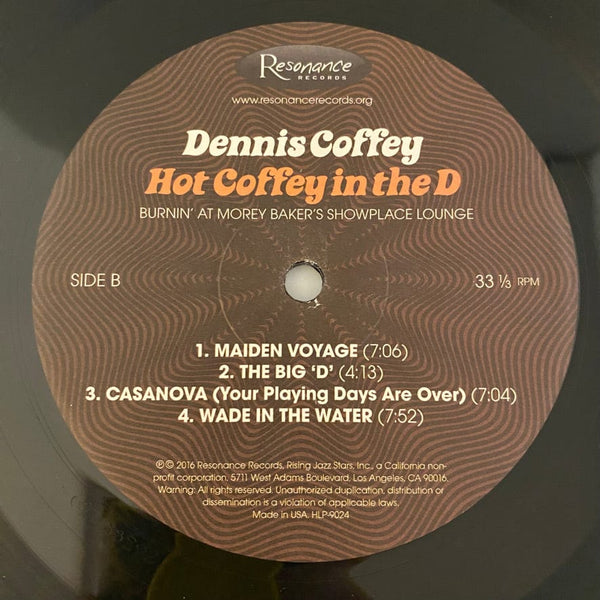 Used Vinyl Dennis Coffey – Hot Coffey In The D LP USED NM/NM Deluxe Numbered J102022-02