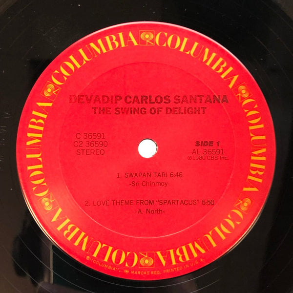 Used Vinyl Devadip Carlos Santana - The Swing of Delight 2LP VG++/VG++ USED I121221-034