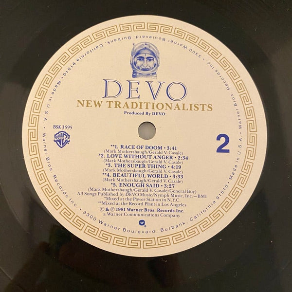 Used Vinyl Devo – New Traditionalists LP USED VG+/G NO 7" J101623-15