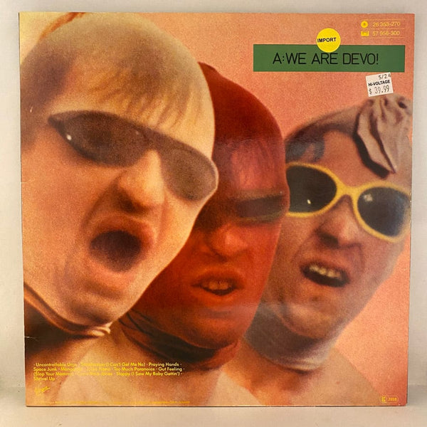 Used Vinyl Devo – Q: Are We Not Men? A: We Are Devo! LP USED VG++/VG+ European Pressing J042024-03