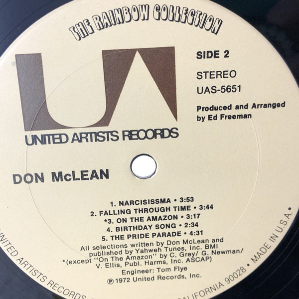 Used Vinyl Don McLean - Self Titled LP NM-NM USED V2 12306