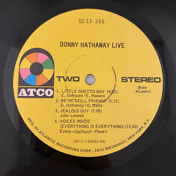 Used Vinyl Donny Hathaway – Live LP USED VG+/VG 1972 Pressing J050924-01