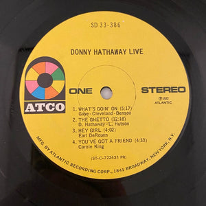Used Vinyl Donny Hathaway – Live LP USED VG+/VG 1972 Pressing J050924-01