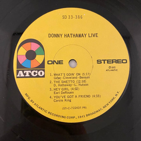 Used Vinyl Donny Hathaway – Live LP USED VG+/VG 1972 Pressing J050924-01