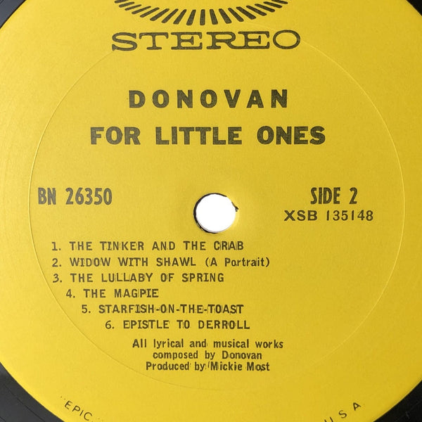 Used Vinyl Donovan - For Little Ones LP VG++-G USED 12565