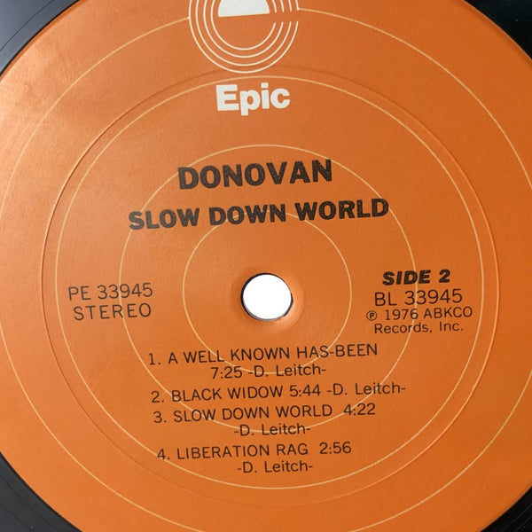 Used Vinyl Donovan - Slow Down World LP VG+-G USED 12564