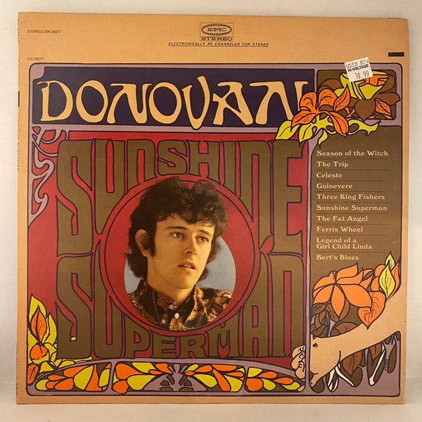 Used Vinyl Donovan – Sunshine Superman LP USED VG+/VG+ 1966 Pressing J081524-02