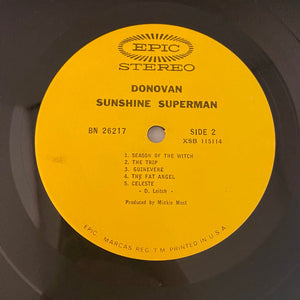 Used Vinyl Donovan – Sunshine Superman LP USED VG+/VG+ 1966 Pressing J081524-02