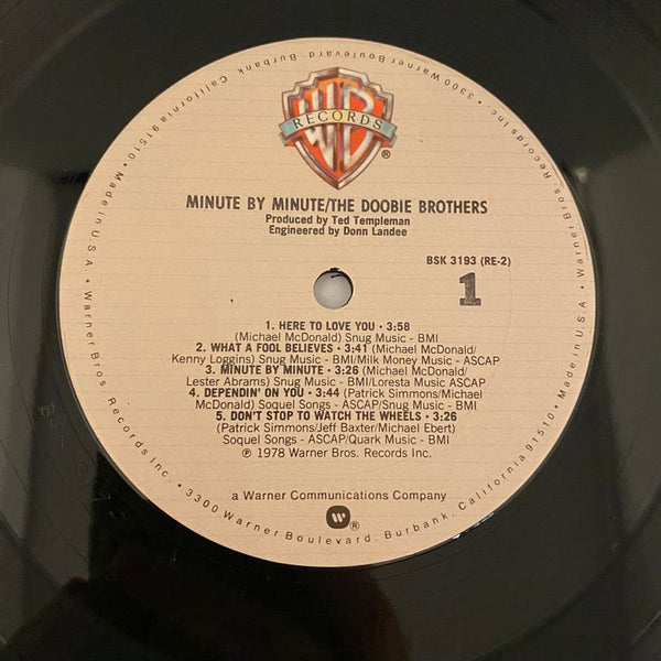 Used Vinyl Doobie Brothers – Minute By Minute LP USED NM/VG 1978 Pressing J092224-03