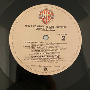 Used Vinyl Doobie Brothers – Minute By Minute LP USED NM/VG 1978 Pressing J092224-03