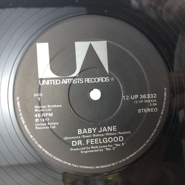 Used Vinyl Dr. Feelgood - Baby Jane 12" Single NM-NM USED 10397