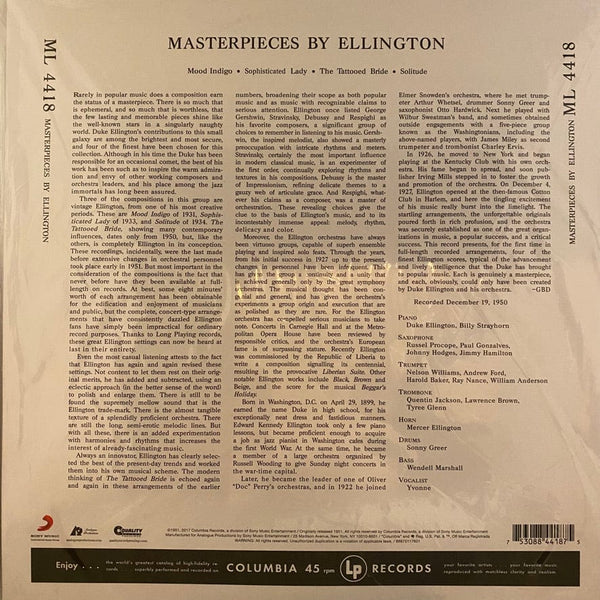 Used Vinyl Duke Ellington And His Orchestra – Masterpieces By Ellington 2LP USED NOS STILL SEALED 45 RPM Mono Audiophile J033023-01